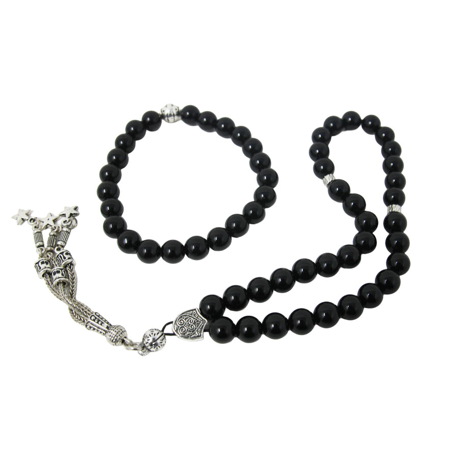 Unisex Bracelet And Tasbih Gift Set Black 5628