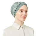 Women's Pre-Tied Dark Turquoise Turban Head Scarf