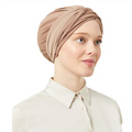Women's Pre-Tied Rosy Brown Turban Head Scarf