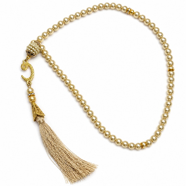 100 Bead Shimmer Gold Waw Tasbih