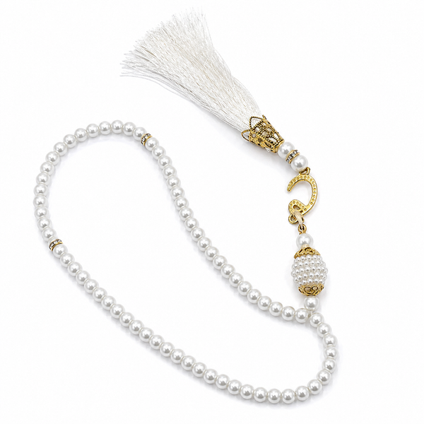 100 Bead White Waw Tasbih