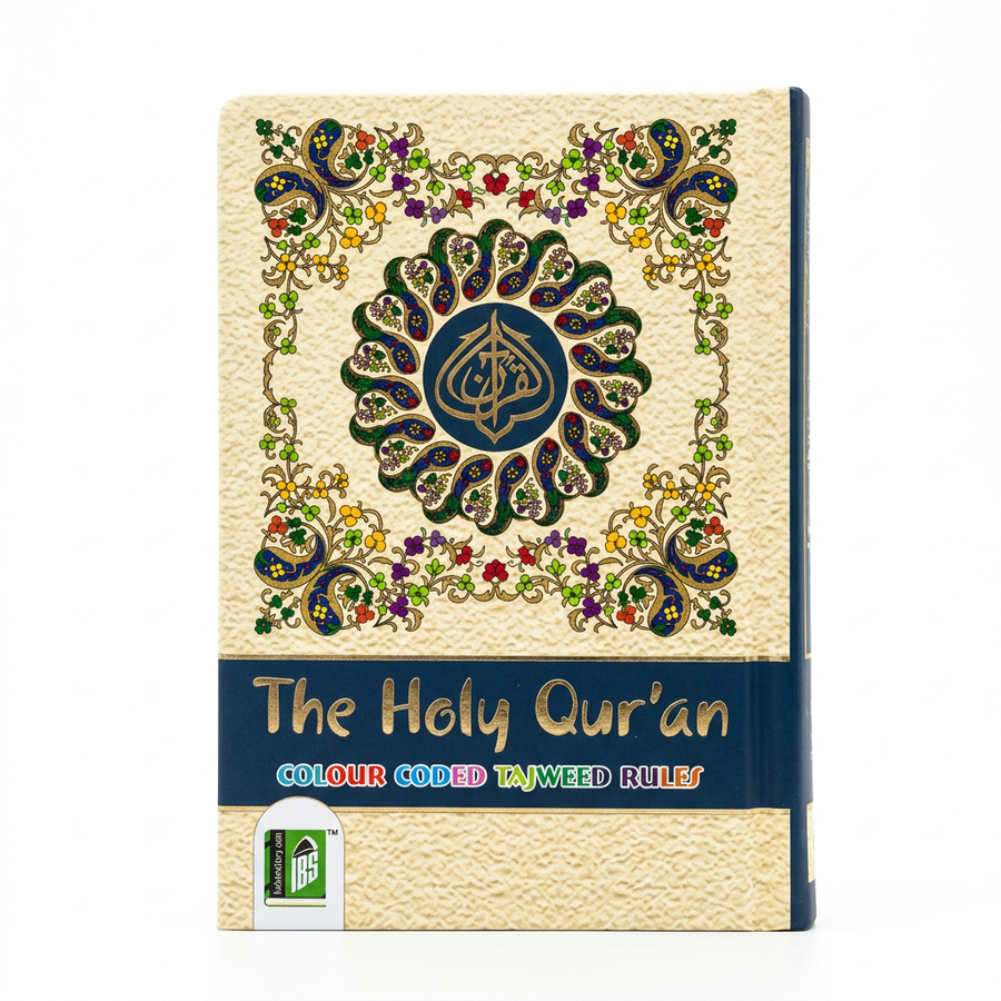 The Holy Quran Colour Coded Tajweed Rules 15 lines Indo Pak 347-CC  - A6
