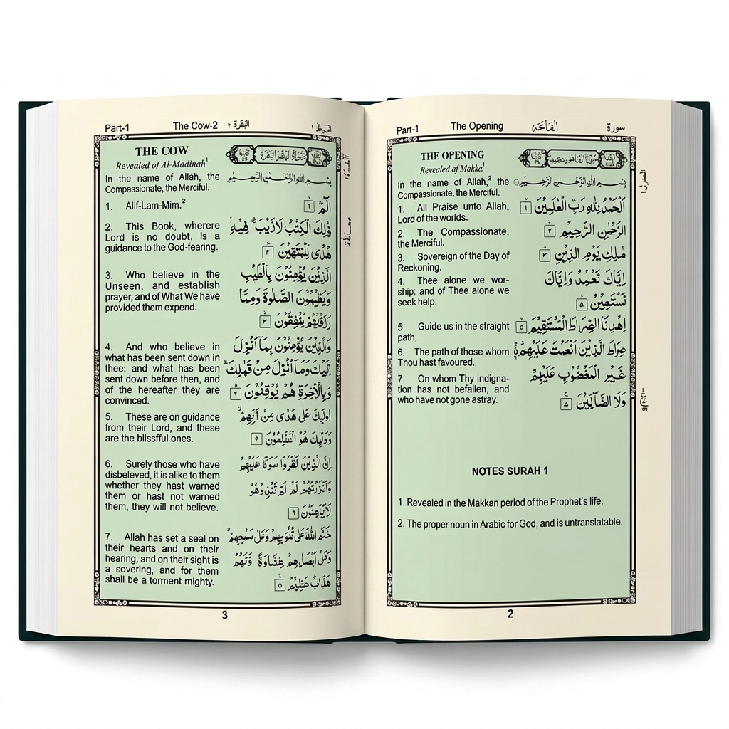 The Holy Quran with English Translation by Maulana Abdul Majid Daryabadi Ref 10 - Brown