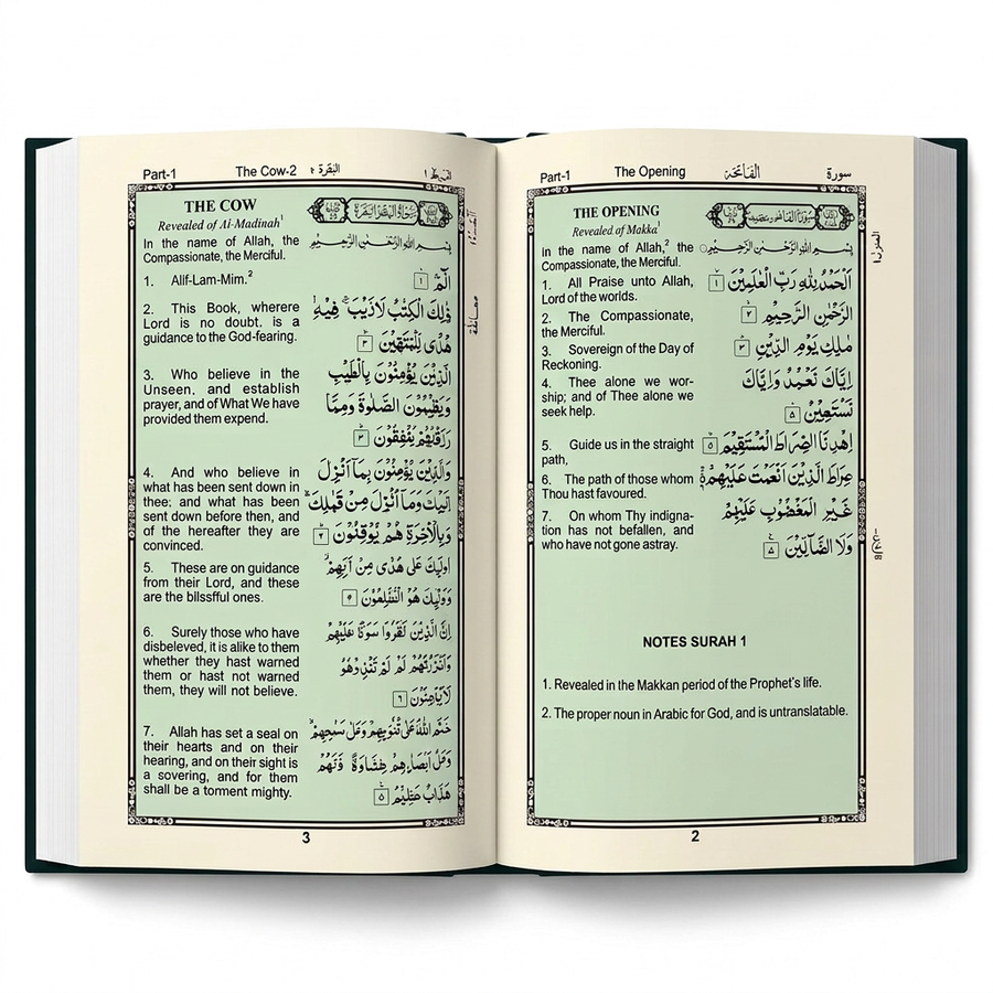 The Holy Quran with English Translation by Maulana Abdul Majid Daryabadi Ref 10 - Brown