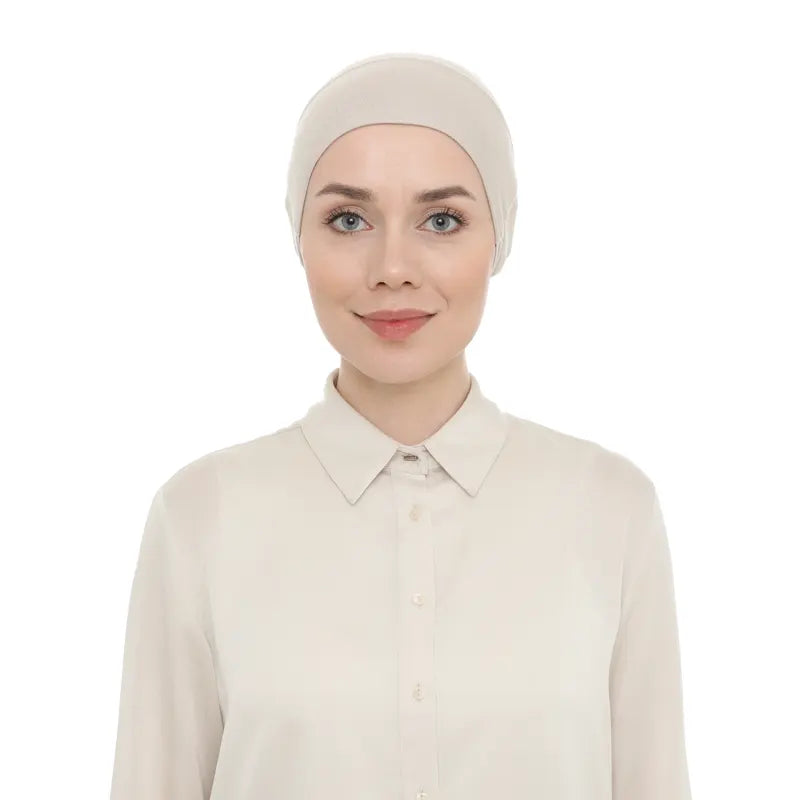 Women's Tieback Hijab Latte Undercap