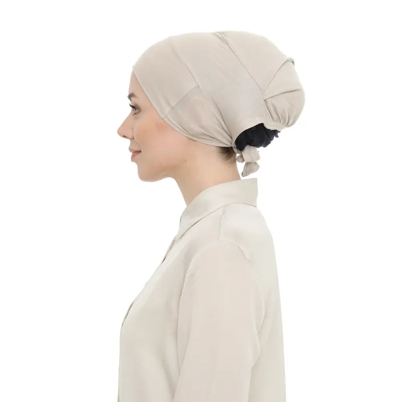 Women's Tieback Hijab Latte Undercap