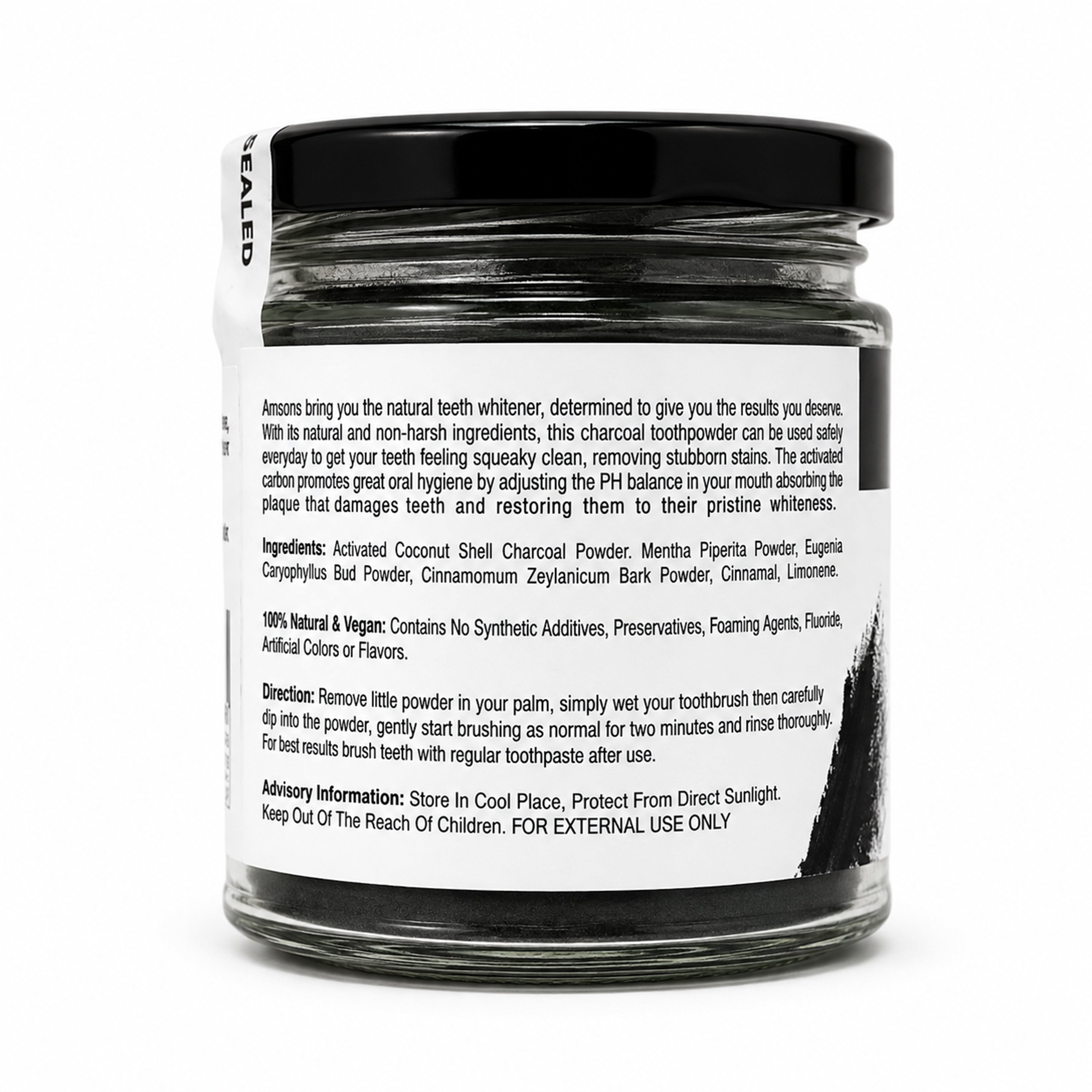 Activated Charcoal Teeth Whitening Powder