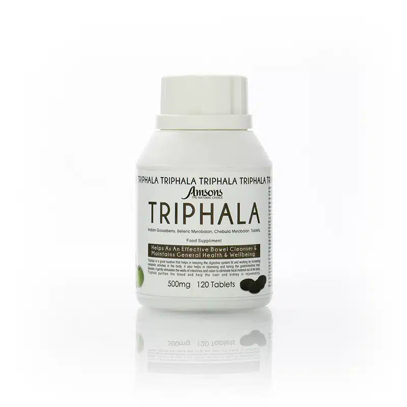 Triphala Capsules Food Supplement 120 Tablets