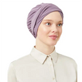 Women's Pre-Tied Dark Violet Turban Head Scarf