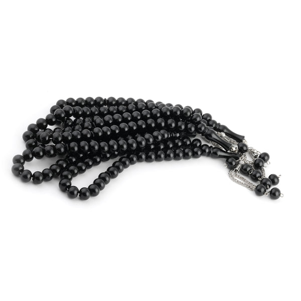 Turkish 33 Bead Plain Tasbih Black