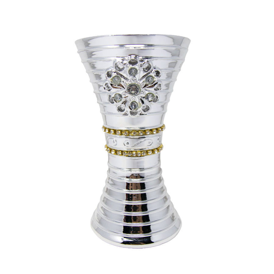 Small Silver Crystal Bakhoor Burner AM00854S