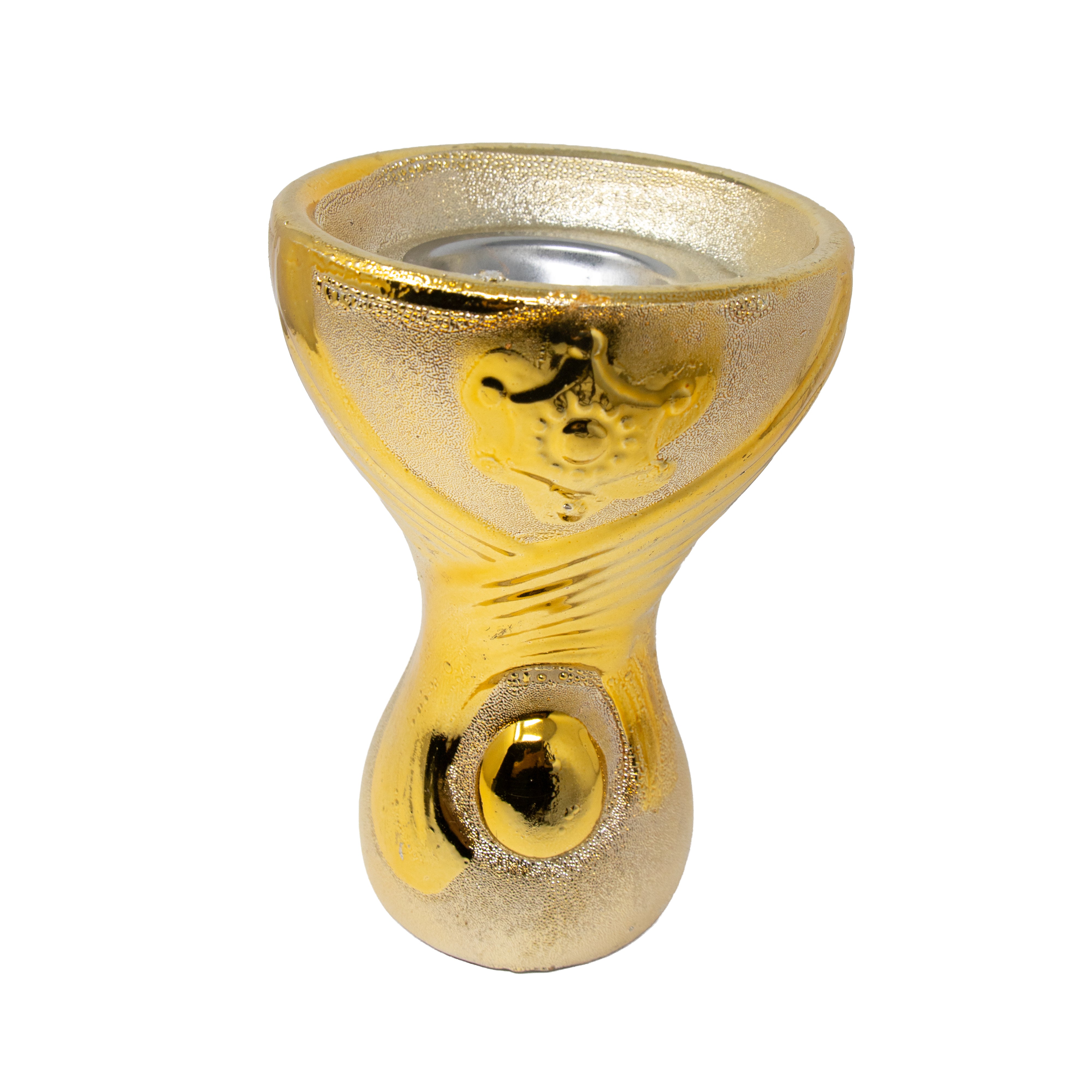 Small Gold Wave Bakhoor Burner 630
