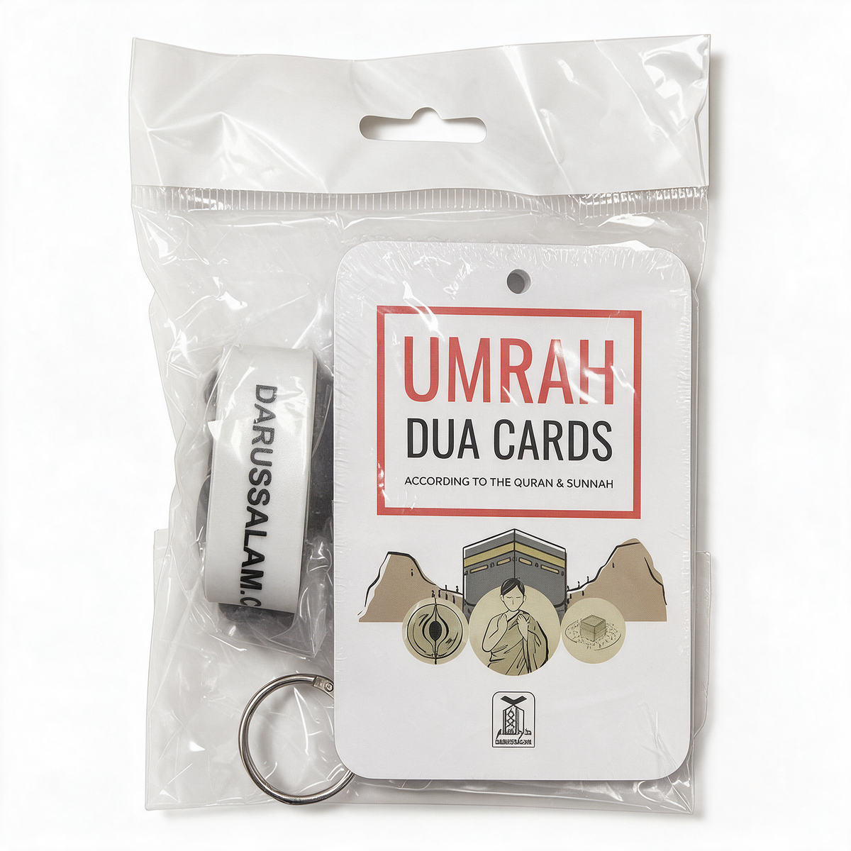 Mini Umrah Dua Cards with Lanyard