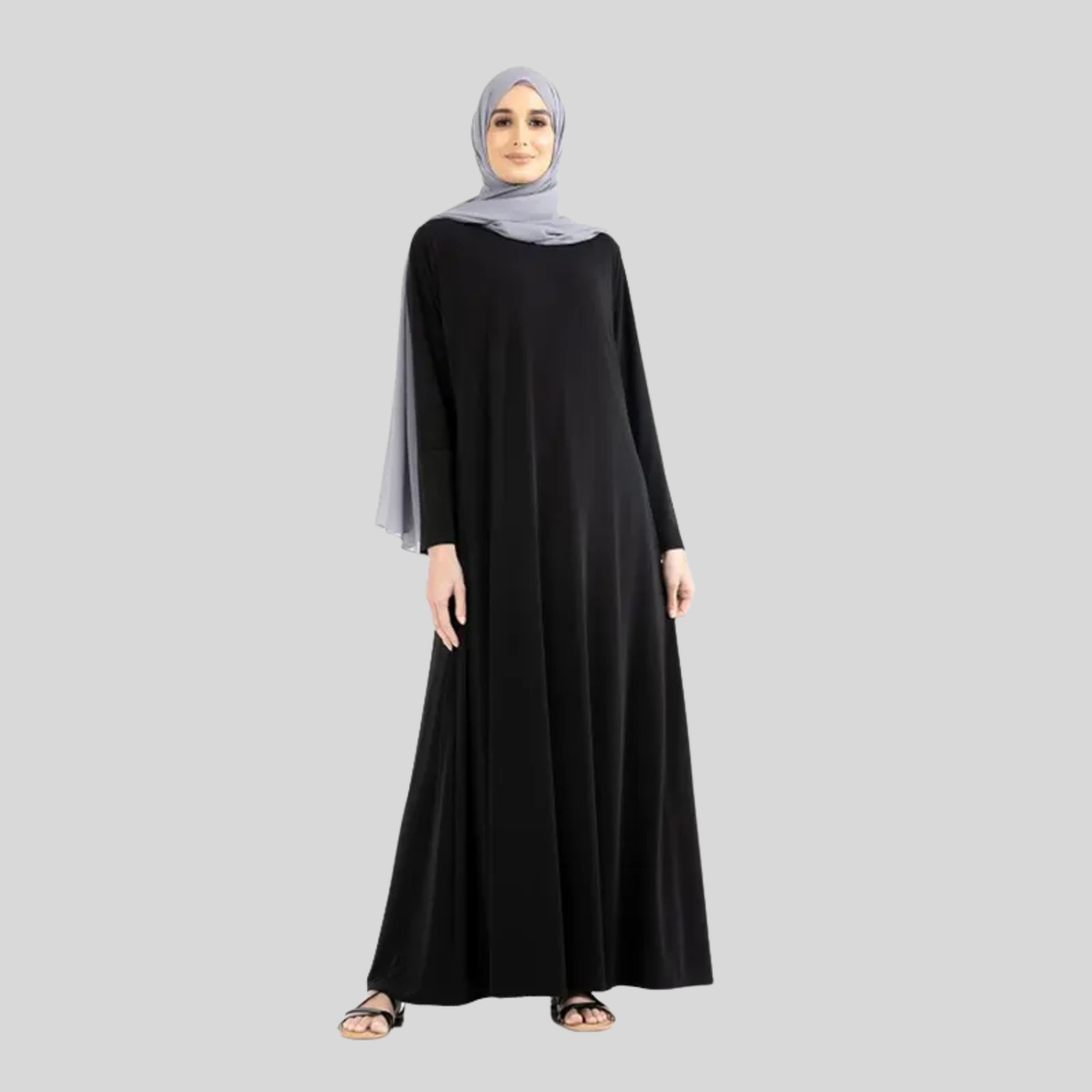 Jersey Black Abaya