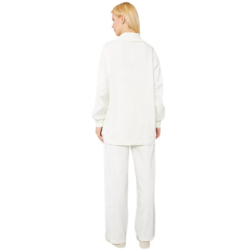 Women White Co Ord Set