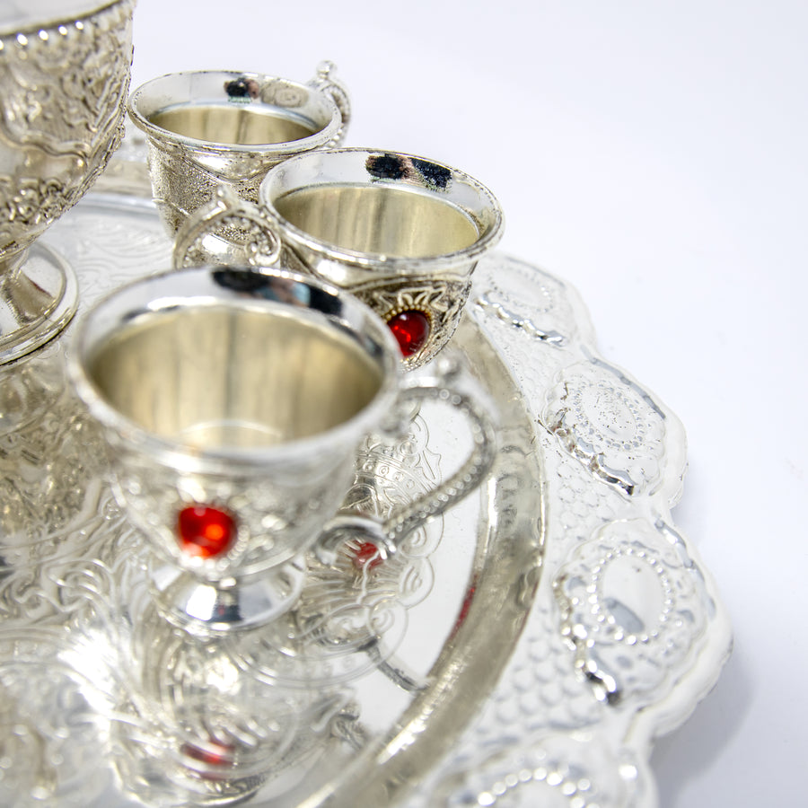 5 Cup Zamzam Set Silver YMR52