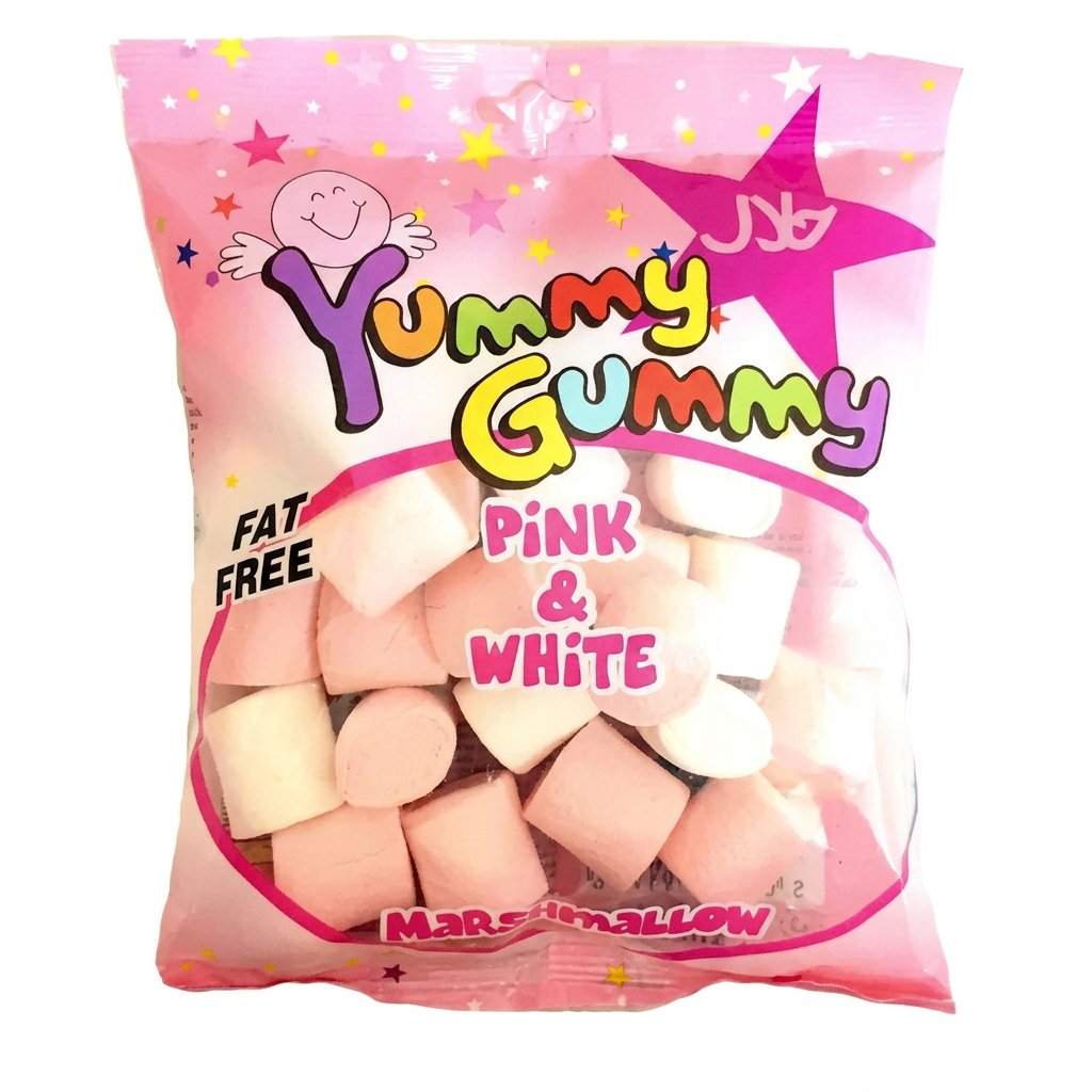 Yummy Gummy Pink & White Marshmallow - Fat Free
