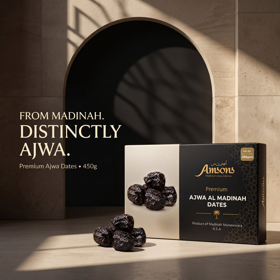 Premium Amsons Ajwa Al Madinah Dates 450g