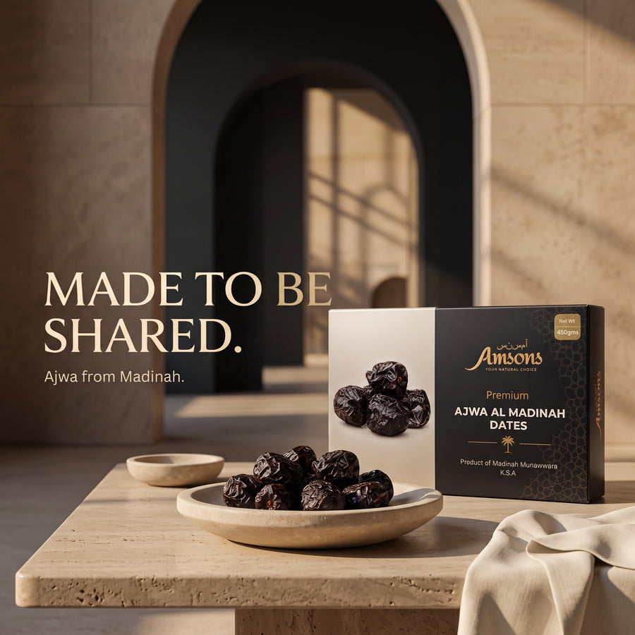 Premium Amsons Ajwa Al Madinah Dates 450g