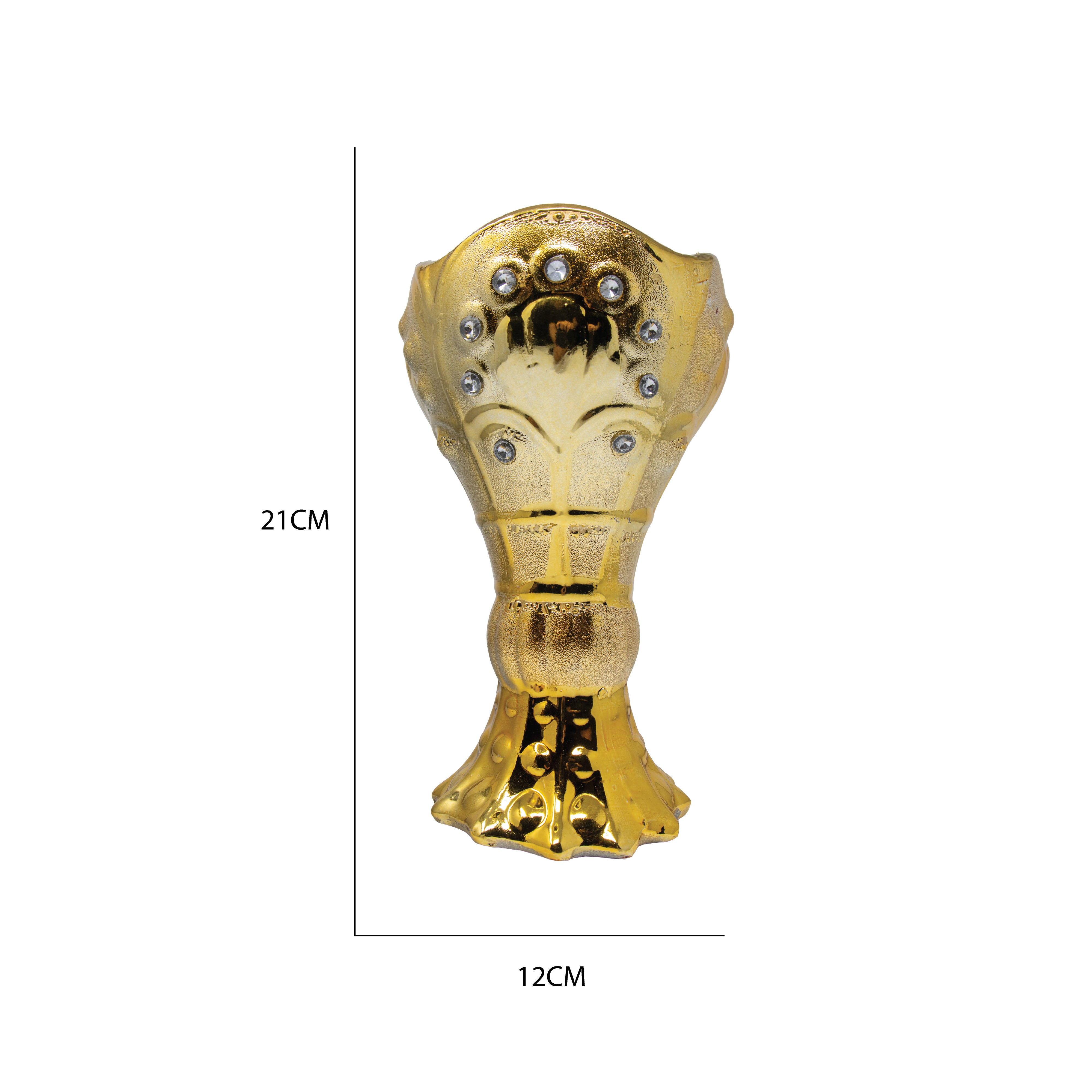 Gold Leaf Crystal Bakhoor Burner 636