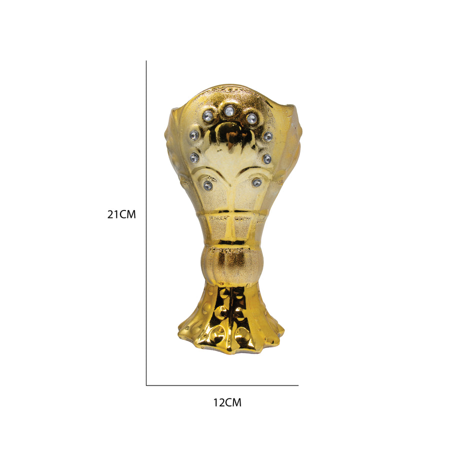 Gold Leaf Crystal Bakhoor Burner 636
