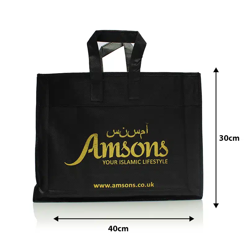 Fabric Black Amsons Gift Bag