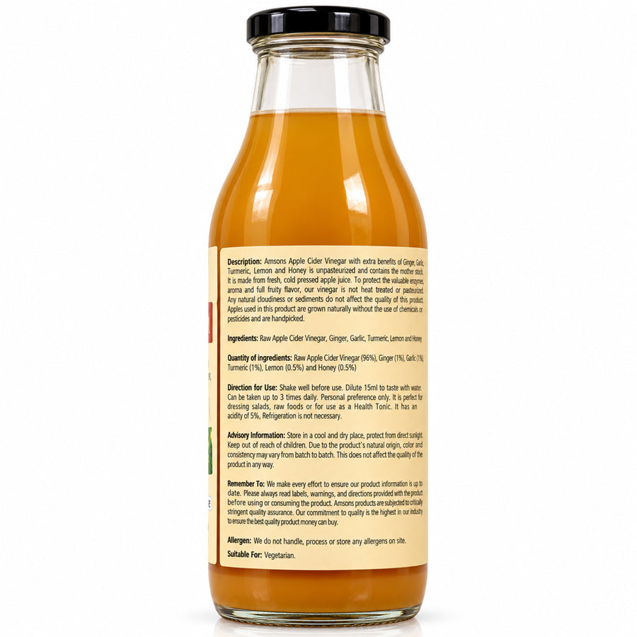 Unpasteurized Apple Cider Vinegar 500ml
