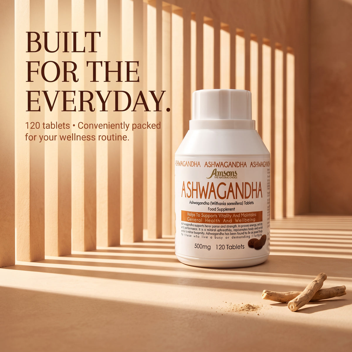 Ashwagandha Food Supplements Capsules 120 tablets
