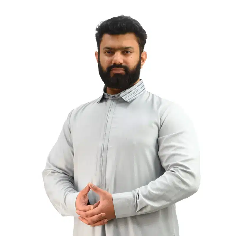 Textured Collared Grey Thobe 1510- 3 image 1