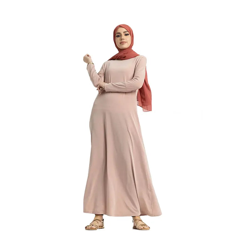 Jersey Baby Pink Abaya