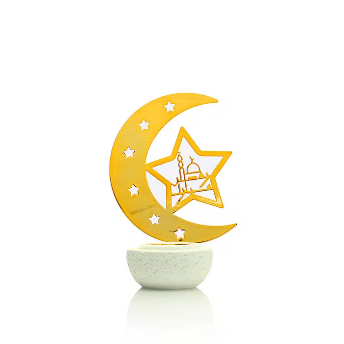 Gold Crescent With Star Bakhoor Burner AM50158