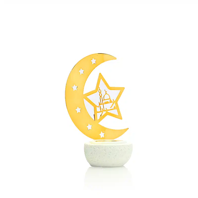 Gold Crescent With Star Bakhoor Burner AM50158
