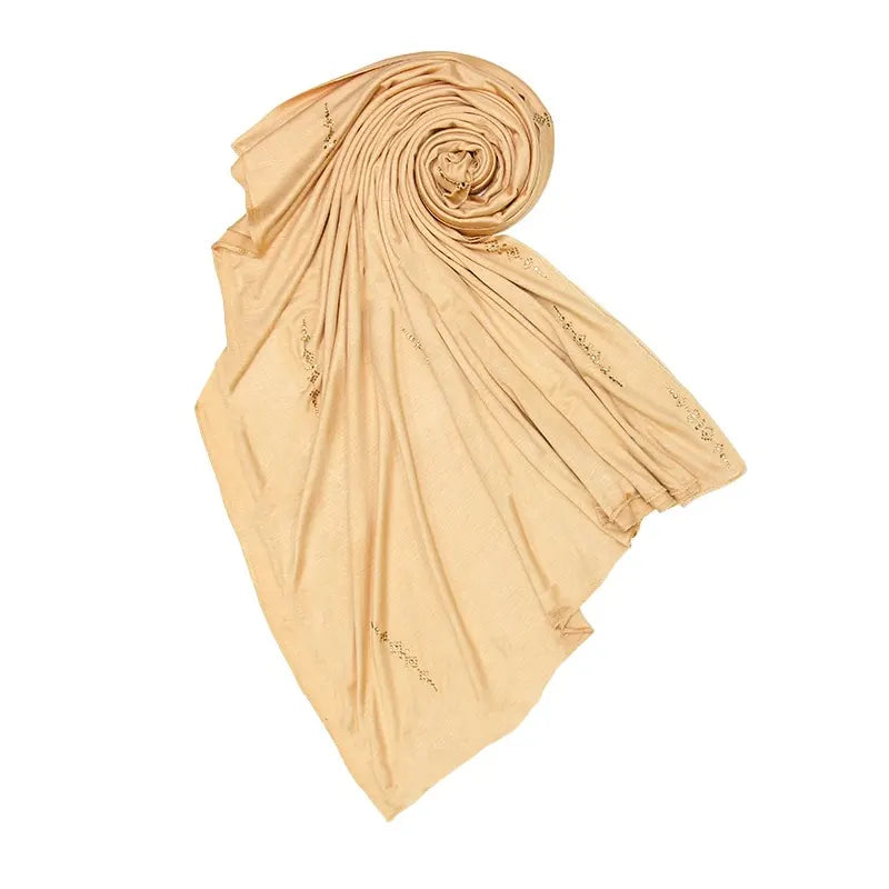 Embellishment Jersey Beige Hijab