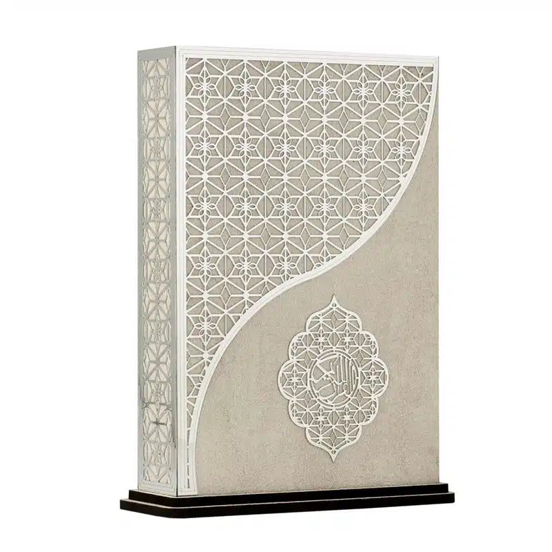 Silver & White Quran Cover Set 0422