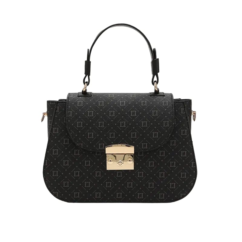 Women's Black Top Handle Designer Hand Bag Ref 930006
