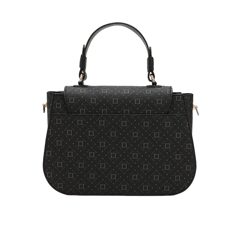 Women's Black Top Handle Designer Hand Bag Ref 930006