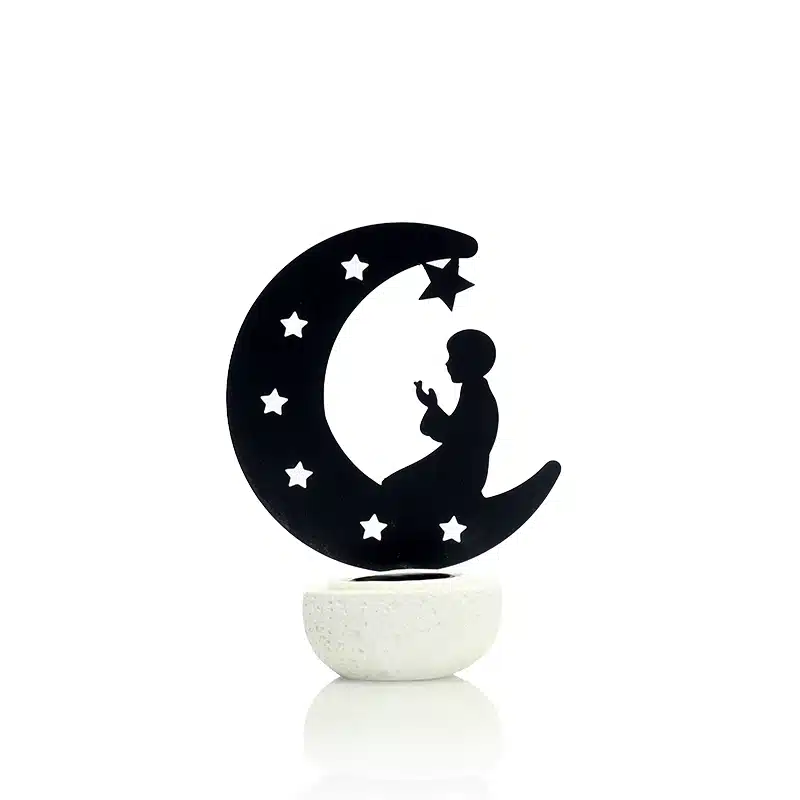Black Crescent Bakhoor Burner AM50156