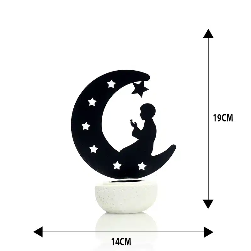 Black Crescent Bakhoor Burner AM50156