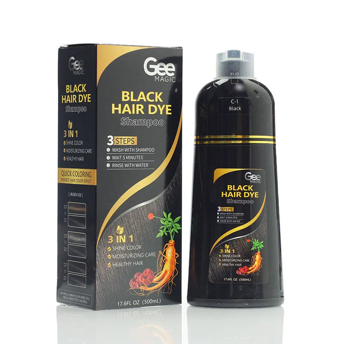 3-in-1 Black Hair Dye shampoo