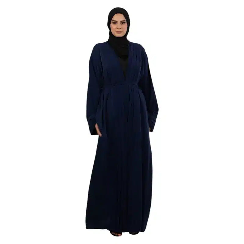 Navy Pleated Kimono ASL-633-31