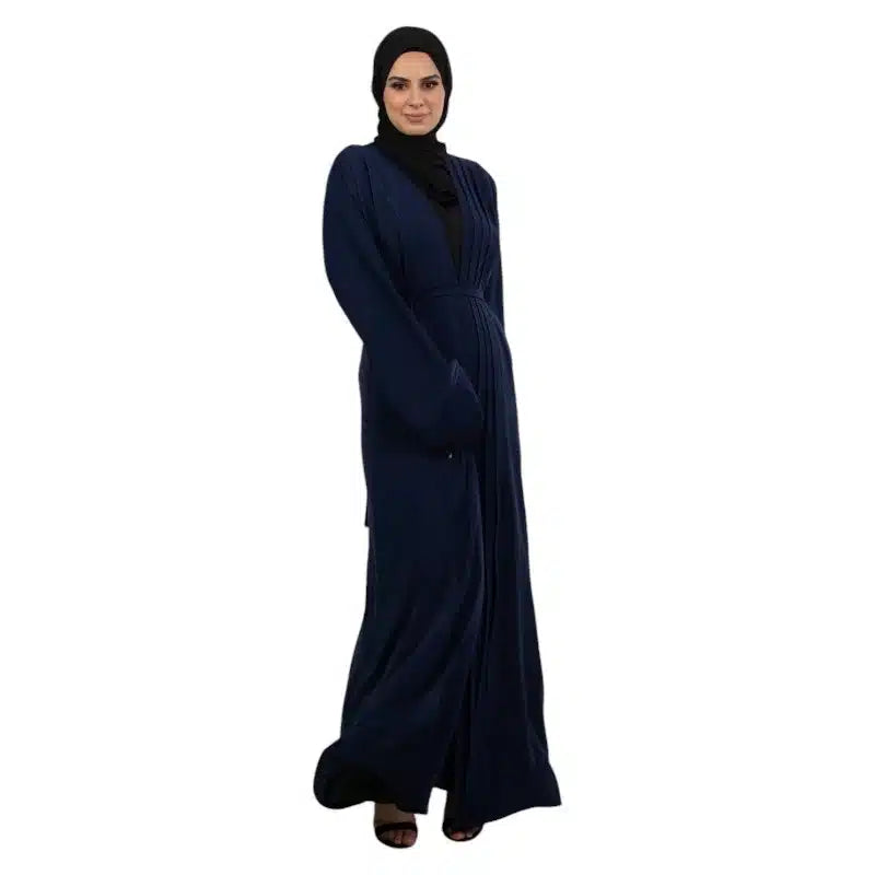 Navy Pleated Kimono ASL-633-31
