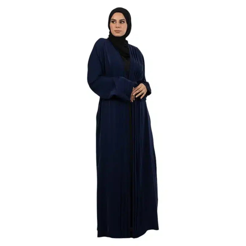 Navy Pleated Kimono ASL-633-31