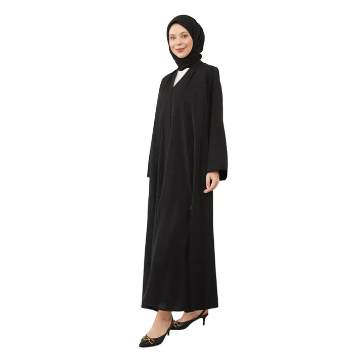 Aiyla Belted Black Abaya