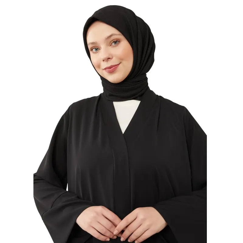 Aiyla Belted Black Abaya