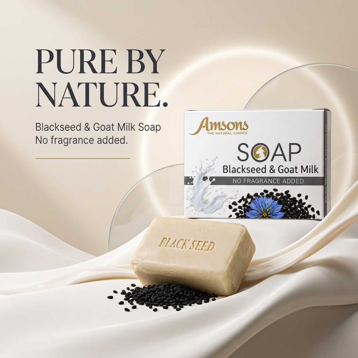 Non Fragrance Black Seed And Goat Milk Soap