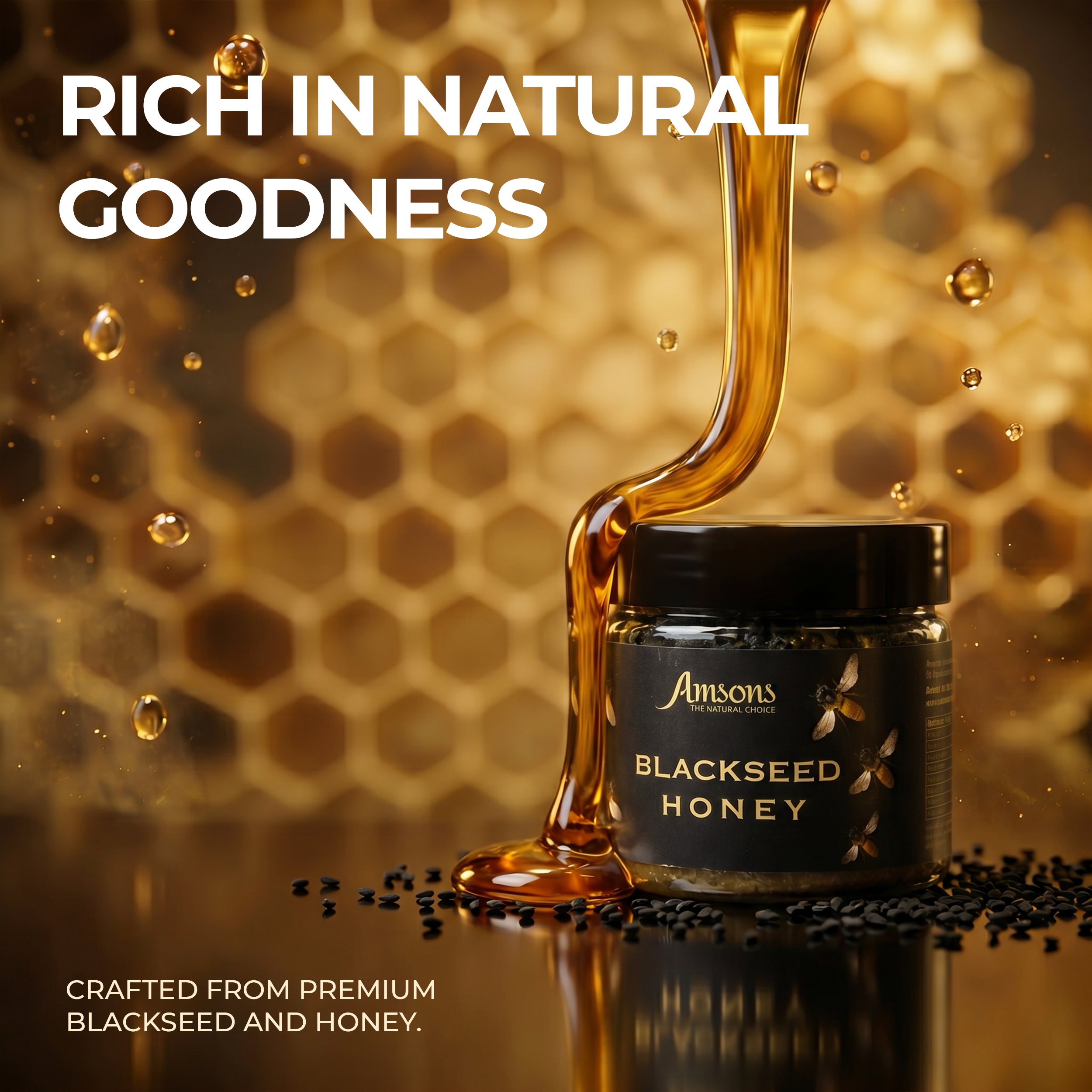 Amsons Black Seed Honey 300g