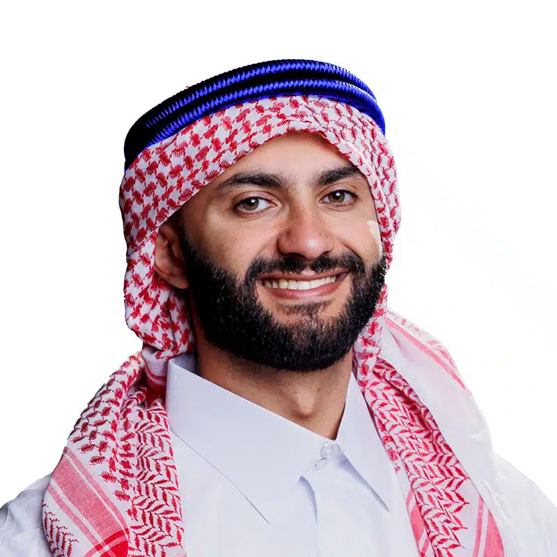 Mens Blue Shemagh Ring AM50069