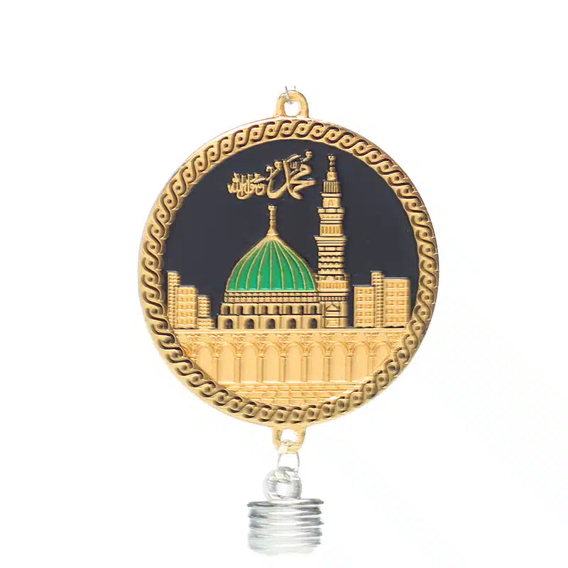 Pearl Gold Makkah & Madinah Car Hanger