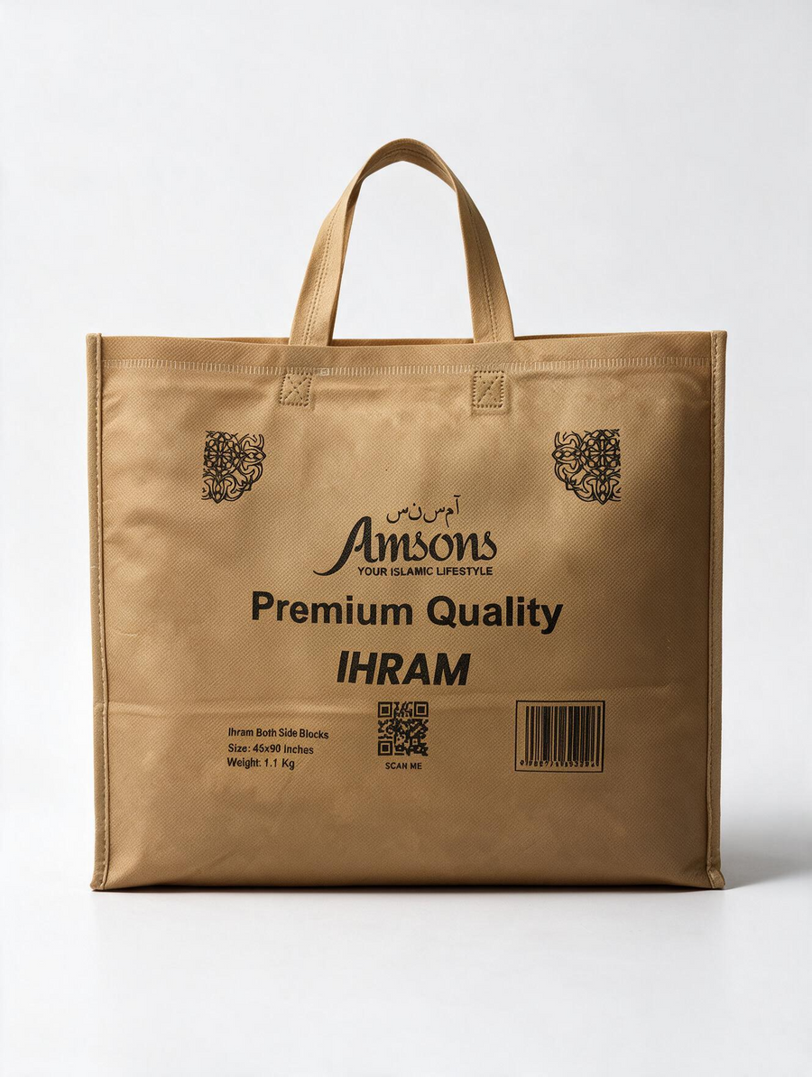 Both Sides Block Ihram for Hajj & Umrah - Adult