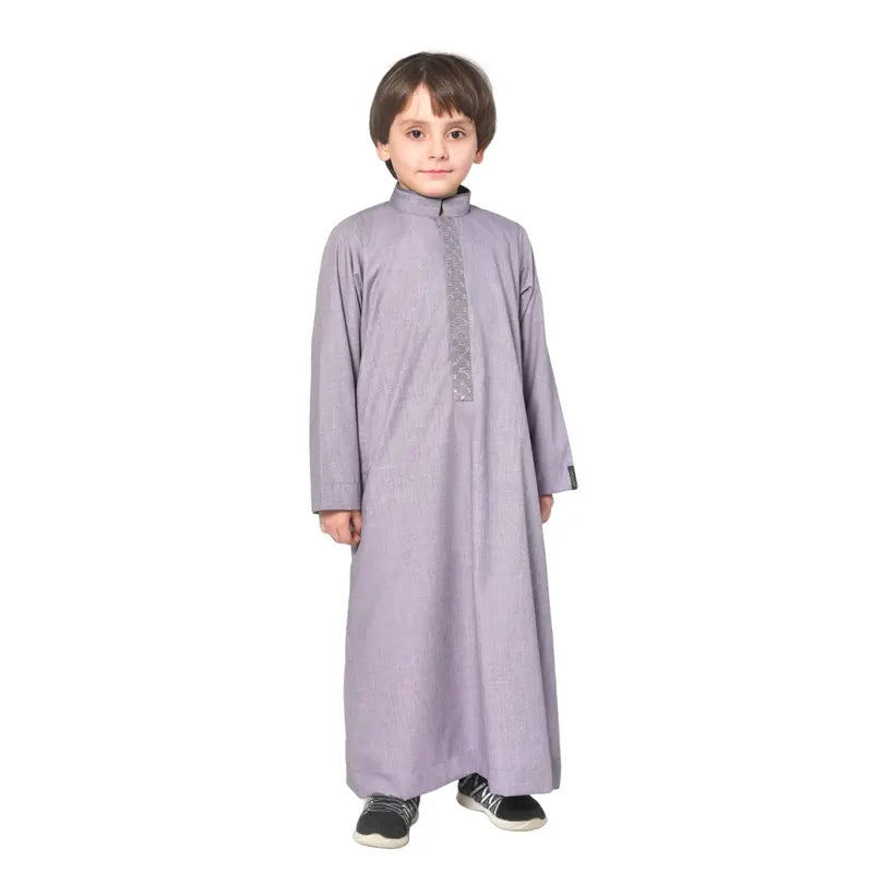 Kids Collared Mauve Thobe 959 01 image 0